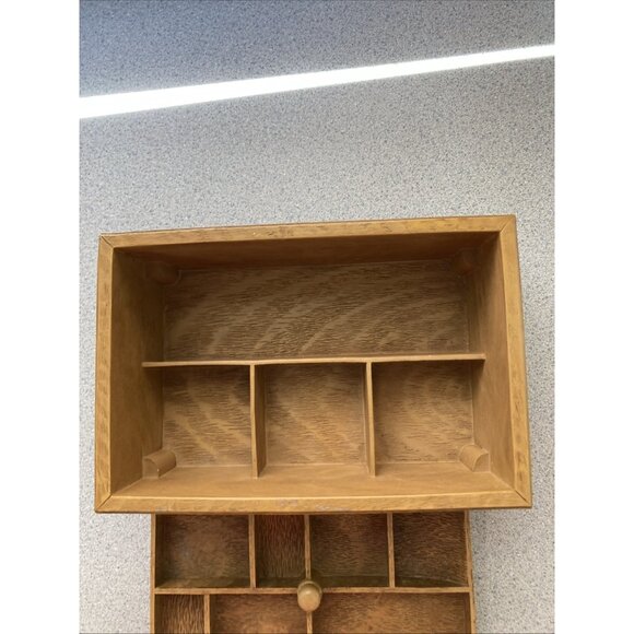 Men’s Trinket Jewelry Box Vintage Heavy Wood Resign Ocean Reef Fish Decretive - Picture 8 of 12